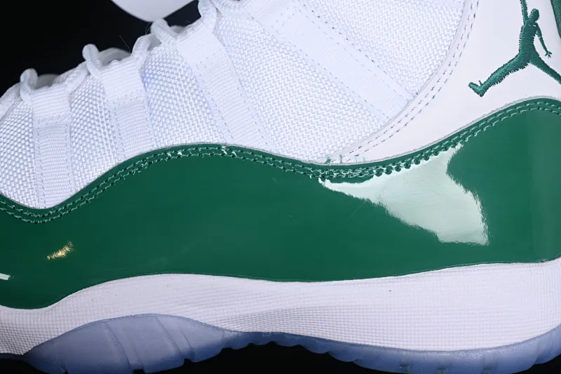 All categories Air Jordan Jordan series basketball shoes Air Jordan 11 Air Jordan 11 Retro "White And Green" AJ11 Joe 11 patent leather white and green CT8012-113